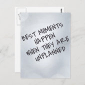 Beste momenten Inspirerend Briefkaart (Voorkant / Achterkant)