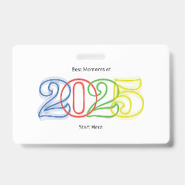 Beste Momenten van 2025 Beginnen Hier Badge