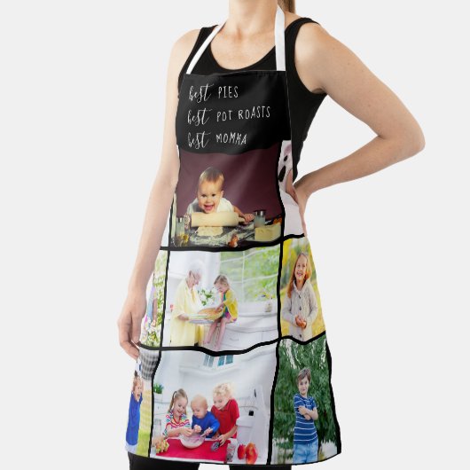 Beste Momma Editable 9 Foto Schort (Insitu)
