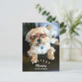 Beste Mommy Custom Doggie Moederdag Briefkaart (Staand voorkant)