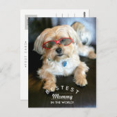 Beste Mommy Custom Doggie Moederdag Briefkaart (Voorkant / Achterkant)