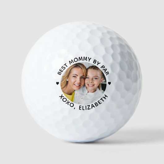 Beste MOMMY op persoonlijke foto's Golfballen (Voorkant)