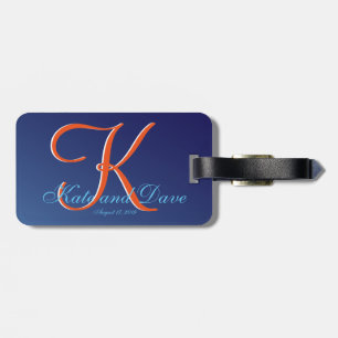 Beste Monogram Sapphire Blue Cool Bagagelabel
