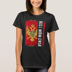 Beste Montenegrijnse moeder ooit Montenegro vlag m T-shirt
