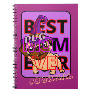 Beste mopshondmoeder ooit notitieboek