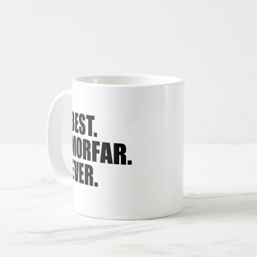 Beste Morfar ooit Zweedse grootvader Koffiemok (Voorkant links)