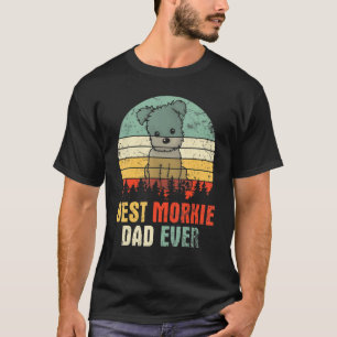 Beste Morkie Hond Papa Ooit Gelukkige Dag Vader Da T-shirt