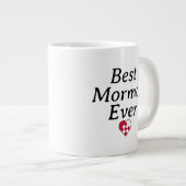 Beste Mormor Ever - Gepersonaliseerde foto Yule He Grote Koffiekop (Voorkant rechts)