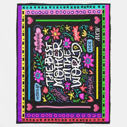 BESTE MOTHER Fleece Blanket (Voorkant)
