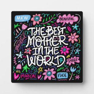BESTE MOTHER Plaque Fotoplaat