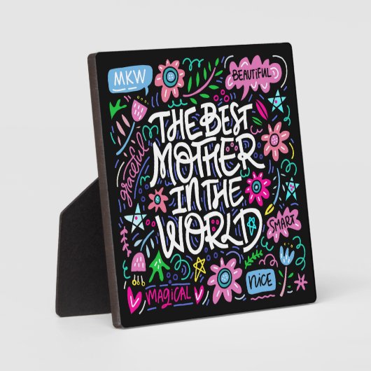 BESTE MOTHER Plaque Fotoplaat (Voorkant)