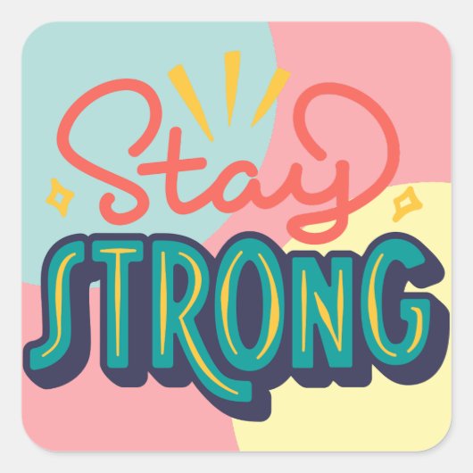 BESTE MOTIVATIE AFFIRMATIEQUOTES QUOTE-STICKER VIERKANTE STICKER (Voorkant)