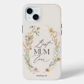 Beste Mum crème elegante wilde bloem bloemenelegan Case-Mate iPhone Case (Achterkant)