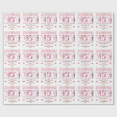 Beste Mum Ever Moederdag Naam Tekst Gepersonalisee Cadeaupapier (Vlak)