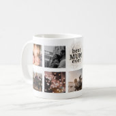 Beste MUM ooit Custom Gold Multi Foto Koffiemok (Voorkant links)