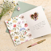 Beste Mum Ooit Wildbloemen Hart Foto Moederdag Kaart