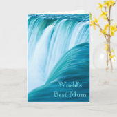 Beste Mum van de Wereld van de waterval Kaart (Gele Bloem)