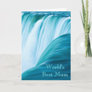 Beste Mum van de Wereld van de waterval Kaart