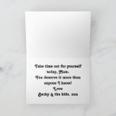 Beste Mum Verjaardag Fotocollage InstagramTemplate Kaart (Binnen)