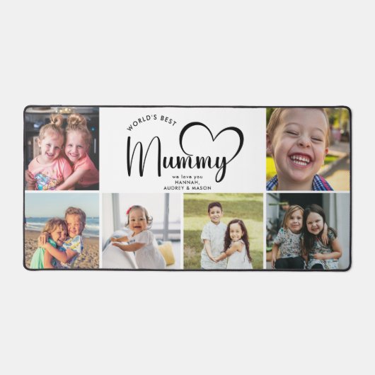 Beste Mummy Gift Photo Collage Gooi van de Moderne Bureaumat (Voorkant)