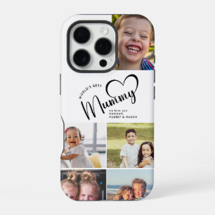 Beste Mummy Gift Photo Collage Gooi van de Moderne iPhone 16 Pro Hoesje