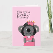 Beste Mummy Koala Verjaardag Kaart (Voorkant)