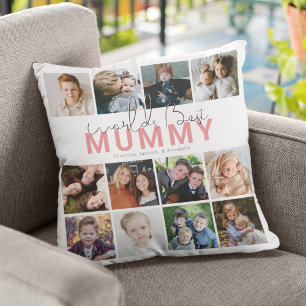 Beste Mummy Ter Wereld Foto Collage Kussen