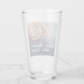 Beste Mutter aller Zeiten mit großer rosa Roos Glas (Achterkant)