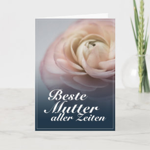 Beste Mutter aller Zeiten mit großer rosa Roos Kaart