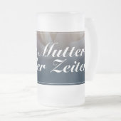 Beste Mutter aller Zeiten mit großer rosa Roos Matglas Bierpul (Voorkant rechts)