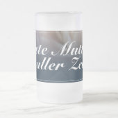 Beste Mutter aller Zeiten mit großer rosa Roos Matglas Bierpul (Center)