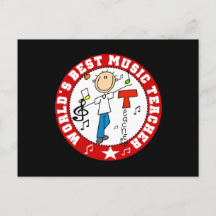 Beste muziekleraar ter wereld briefkaart