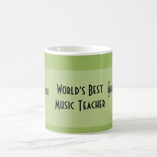 Beste muziekleraar ter wereld koffiemok (Center)