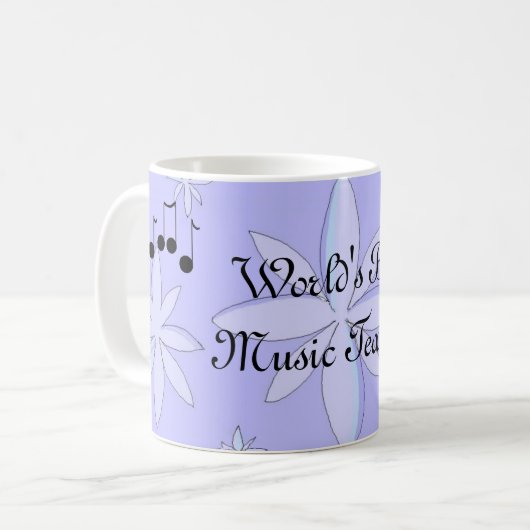 Beste muziekleraar ter wereld koffiemok (Voorkant links)