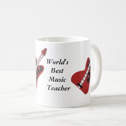 Beste muziekleraar ter wereld koffiemok (Voorkant rechts)