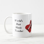 Beste muziekleraar ter wereld koffiemok (Links)