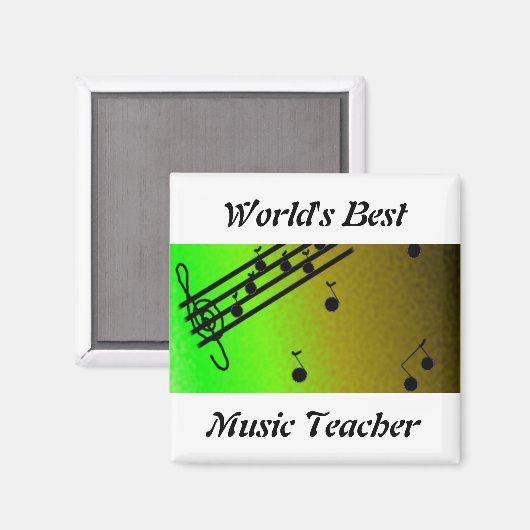 Beste muziekleraar ter wereld magneet (Voorkant / Achterkant)