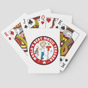 Beste muziekleraar ter wereld pokerkaarten