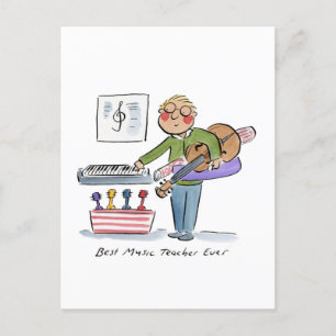 Beste muzieknoleraar ooit briefkaart