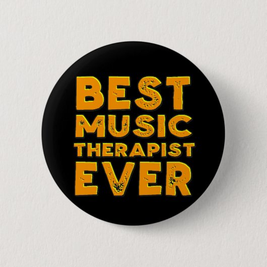 Beste muziektherapeut ooit ronde button 5,7 cm (Voorkant)