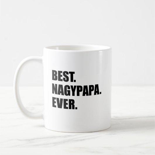 Beste Nagypapa ooit Hongaarse grootvader Koffiemok (Links)