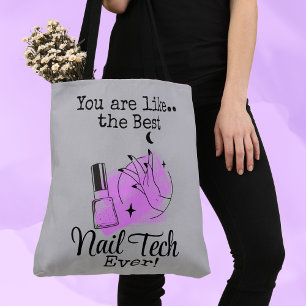 Beste Nail Tech Manicurist Crossbody Canvas tas