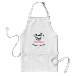 Beste Nail-technicus ter wereld Standaard Schort
