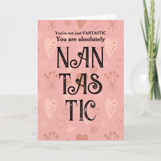 Beste Nan Verjaardag Kaart (Voorkant)