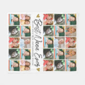 Beste Nana Ever - Aangepersonaliseerd 25 Foto Coll Fleece Deken (Voorkant (Horizontaal))