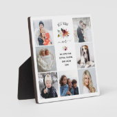 Beste Nana Ever | Fotonet Burgundy Boho Floral Fotoplaat (Voorkant)