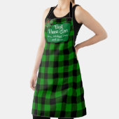 Beste Nana Ever groene klassieker geruite Holly be Schort (Insitu)