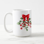 Beste Nana Ever Mistletoe en Rode Bogen Koffiemok (Links)