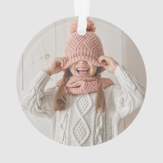 Beste Nana Ever | Rustic Snowflake en Foto Ornament (achterkant)