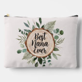 Beste Nana Ever rustiek hout en gebladerte Etui (Voorkant)
